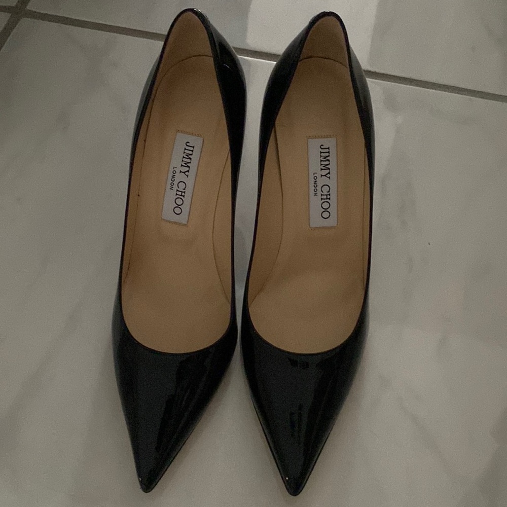 Black Jimmy choo heels size 8